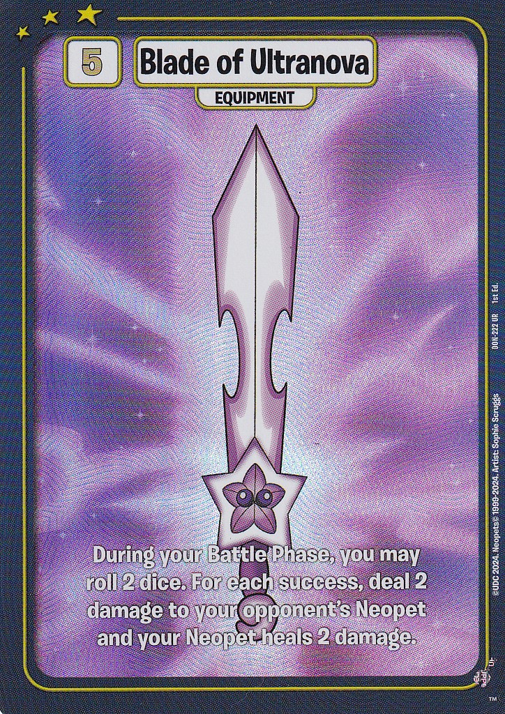 Blade of Ultranova (222) - Textured Foil